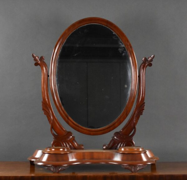 Victorian Mahogany Toilet Mirror