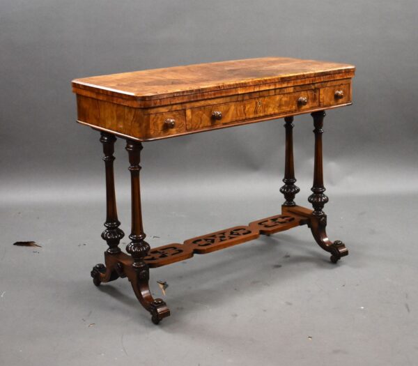 Victorian Walnut Inlaid Card Table