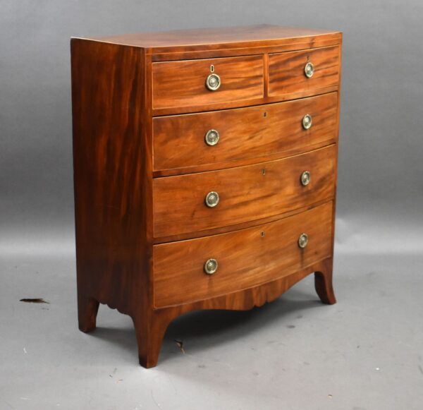 Victorian Mahogany Bowfront Chest Drawers