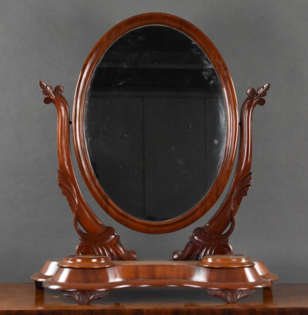 Victorian Mahogany Toilet Mirror - Image 2