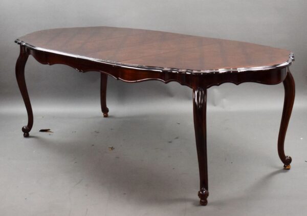 Walnut Inlaid Dining Table - Image 3