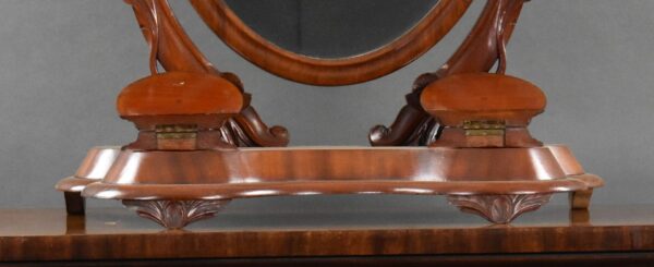 Victorian Mahogany Toilet Mirror - Image 3