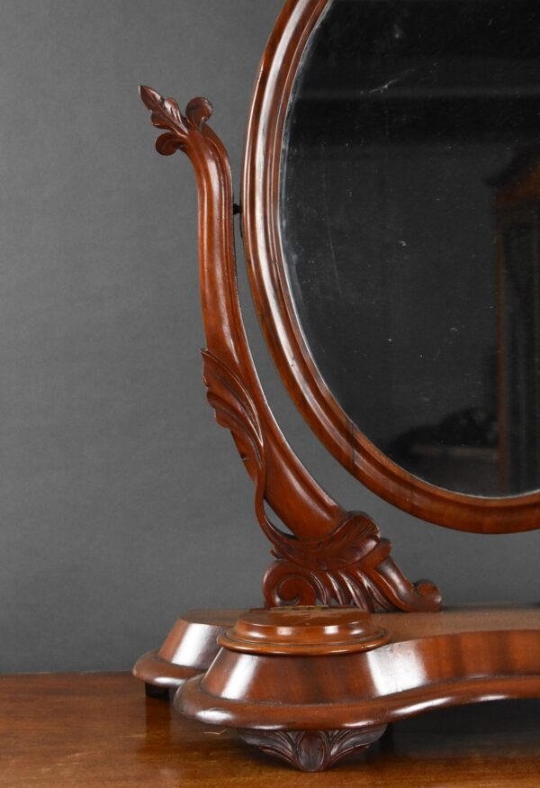Victorian Mahogany Toilet Mirror - Image 4