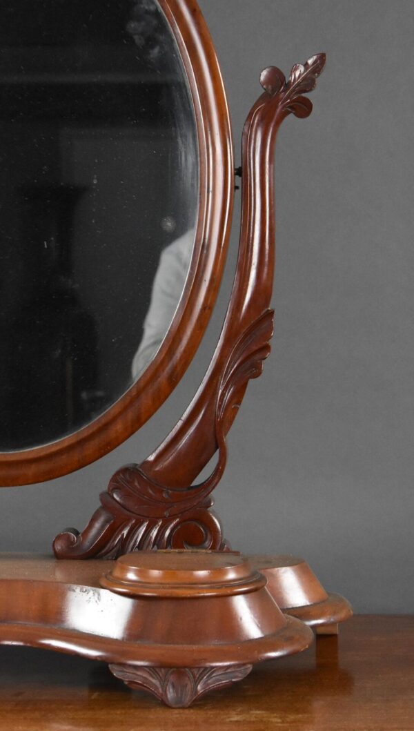 Victorian Mahogany Toilet Mirror - Image 5