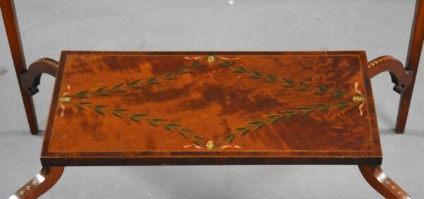 Edwardian Hand Painted Satinwood Occasional Table - Image 6