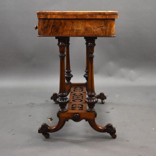 Victorian Walnut Inlaid Card Table - Image 10