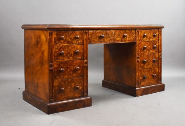 Victorian Burr Walnut Desk