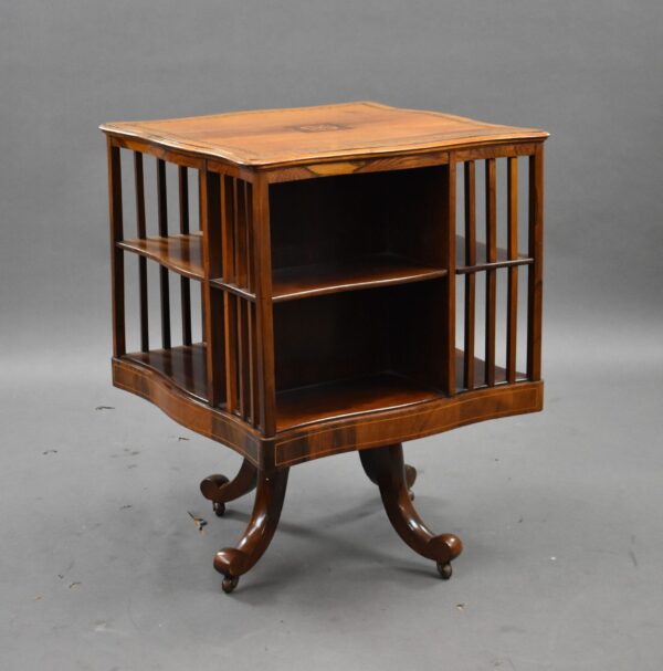 Edwardian Mahogany Revolving Bookstand