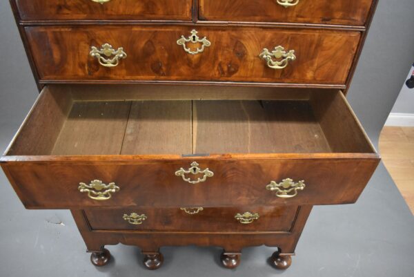 18th Century Walnut Chest on Stand - Image 11