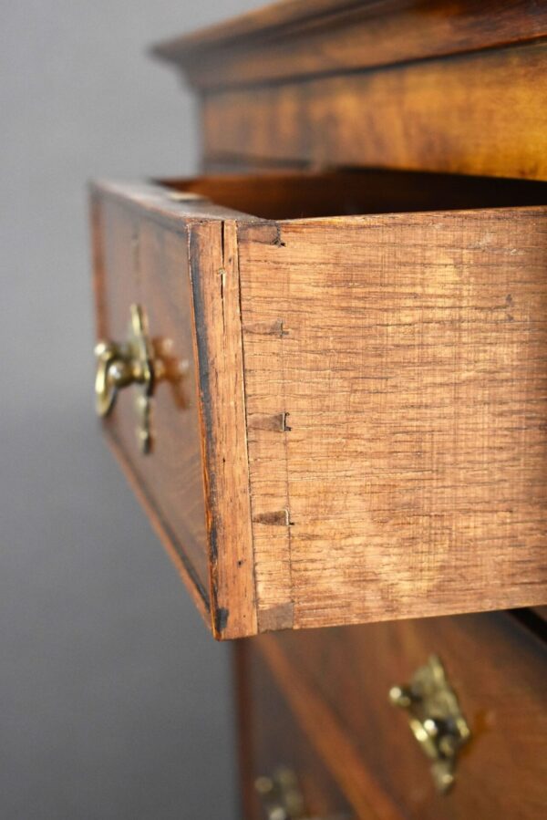 Antique Figured Walnut Chest on Chest - Image 11