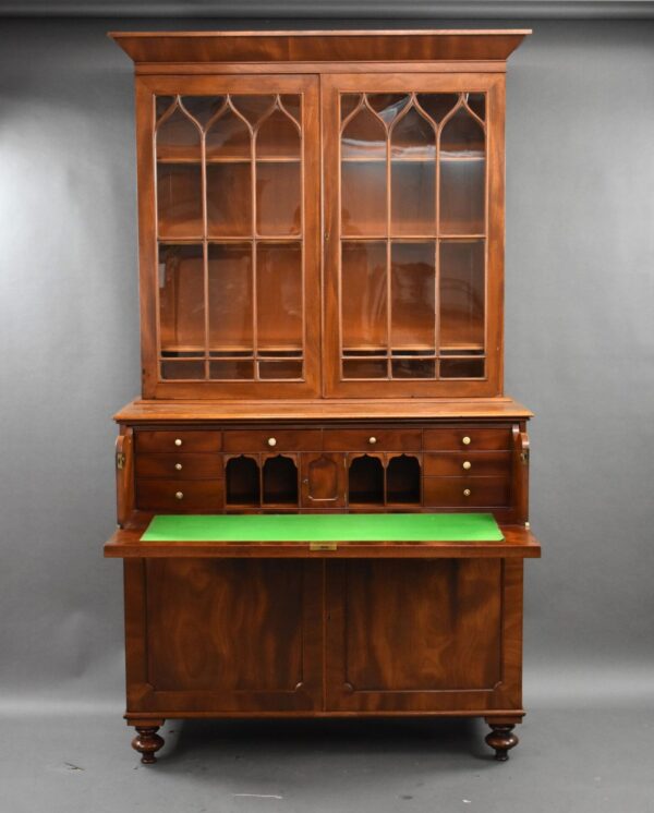 Early Victorian MahoganySecretaire Bookcase - Image 2