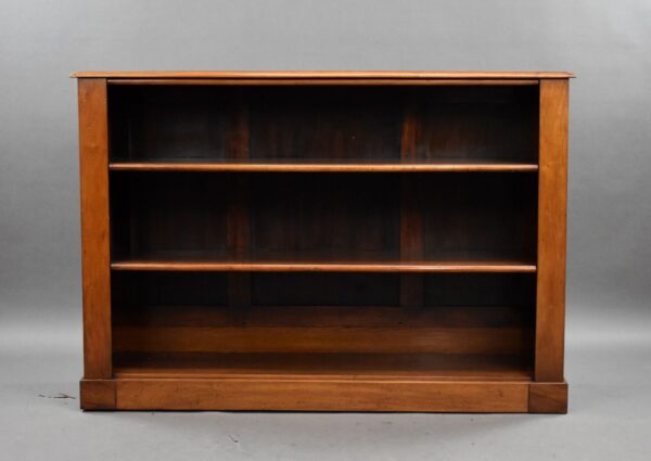 Victorian Walnut Open Bookcase - Image 2