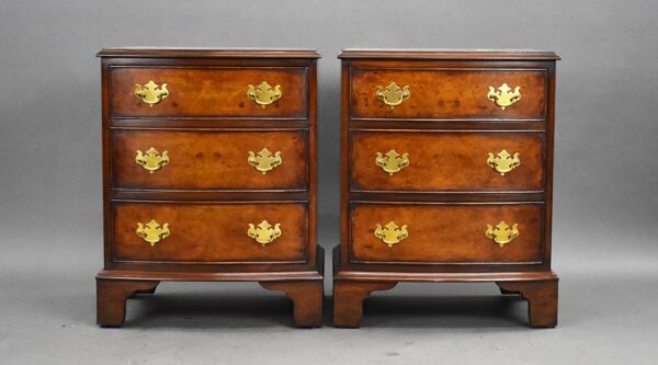 Pair Walnut Bedside Chests - Image 2