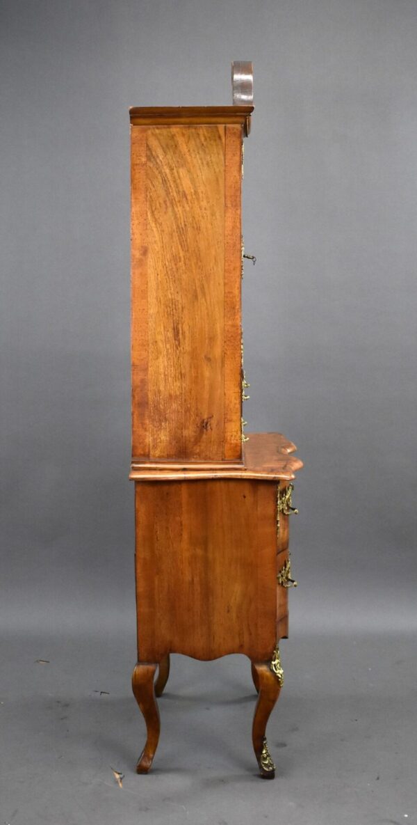 19th Century French Walnut Bonheur Du Jour - Image 3