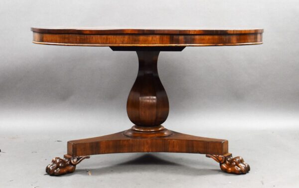 William IV Rosewood Circular Breakfast Table - Image 3