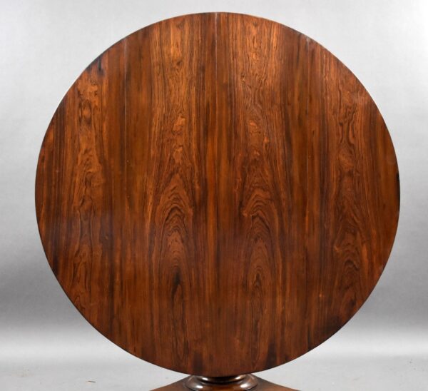 William IV Rosewood Circular Breakfast Table - Image 4