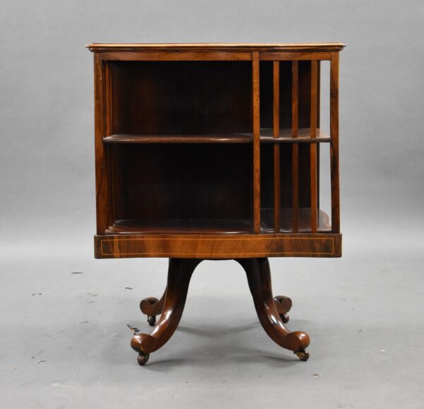 Edwardian Mahogany Revolving Bookstand - Image 4