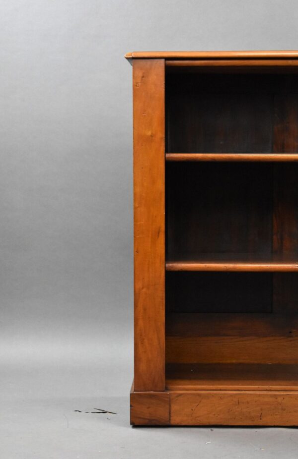 Victorian Walnut Open Bookcase - Image 5