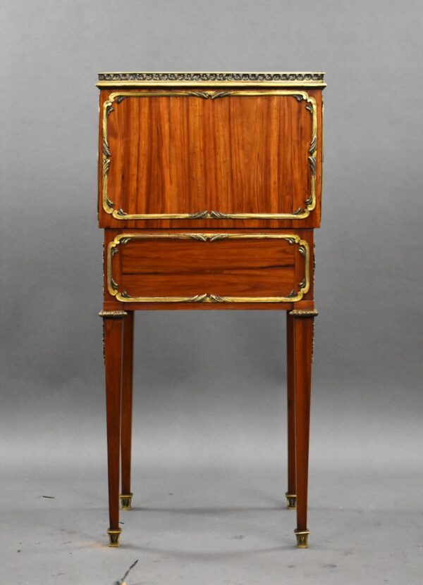 19th Century French Satinwood Bonheur Du Jour with Ormolu Mounts - Image 5