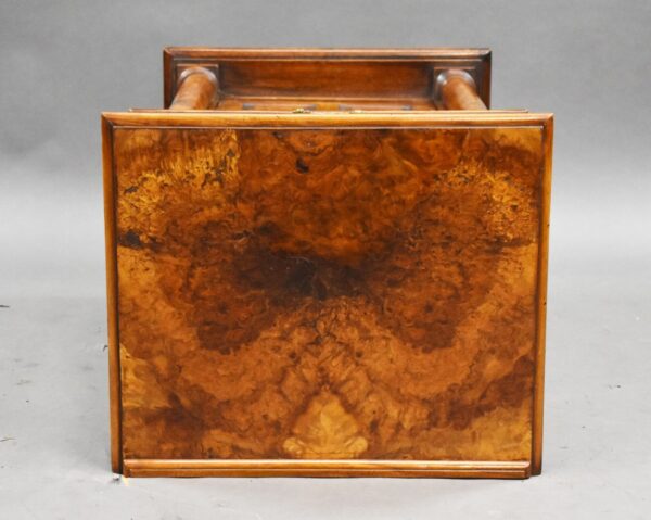Victorian Burr Walnut Pot Cupboard - Image 4