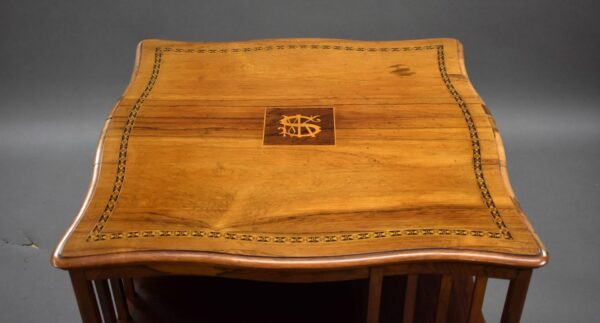 Edwardian Mahogany Revolving Bookstand - Image 6