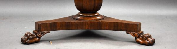 William IV Rosewood Circular Breakfast Table - Image 7