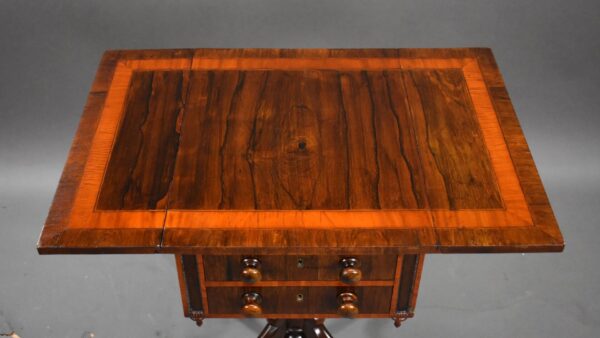 Regency Mahogany Work Table - Image 7