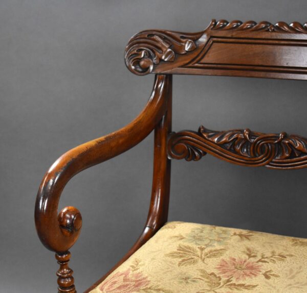 Pair of Antique Mahogany Carver Chairs - Image 8