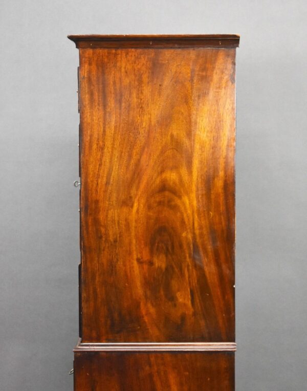 Antique Figured Walnut Chest on Chest - Image 9