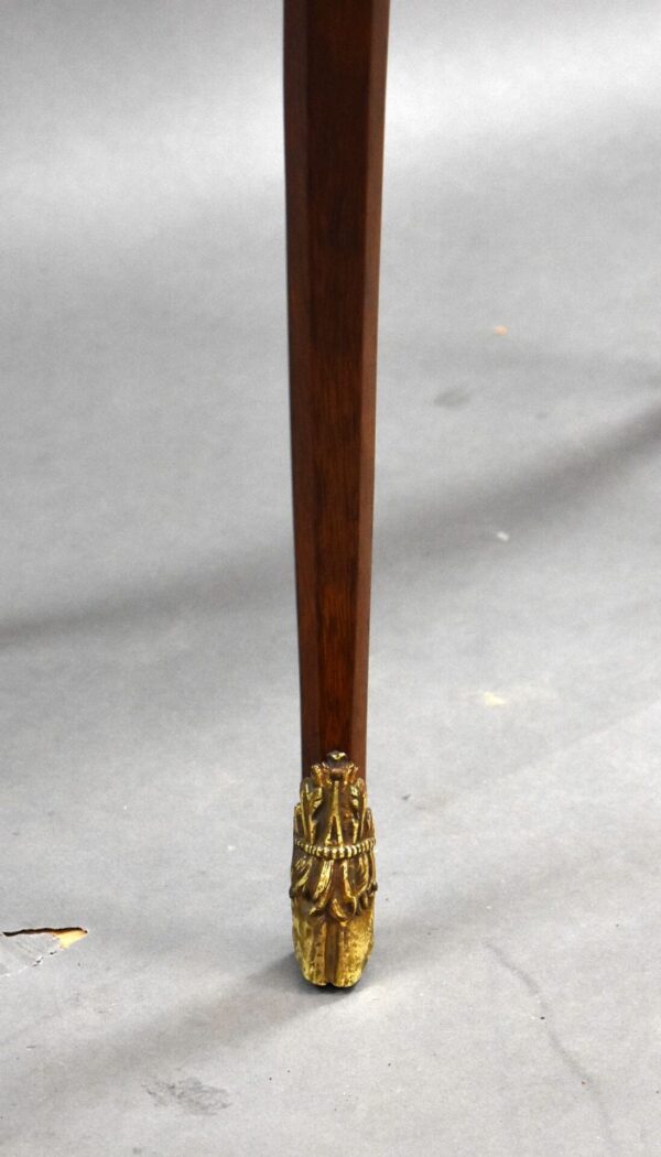 19th Century French Mahogany and Inlaid Occasional Table with Ormolu Mounts - Image 10
