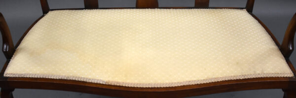 Edwardian Mahogany Chair Back Settee - Image 10
