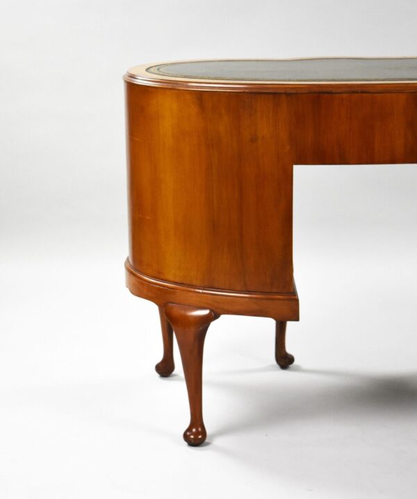 1920s Walnut Kidney Shaped Desk - Image 12
