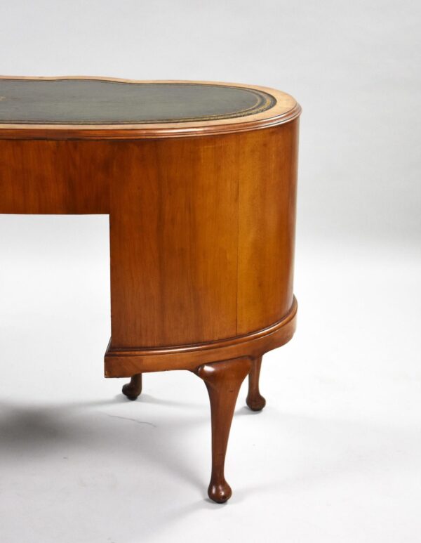 1920s Walnut Kidney Shaped Desk - Image 14