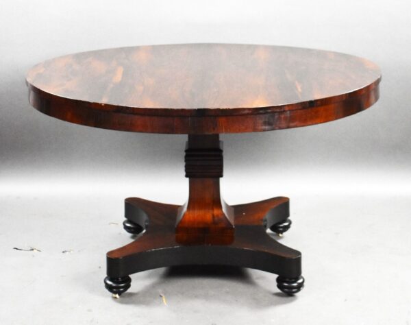 William IV Rosewood Circular Breakfast Table - Image 3