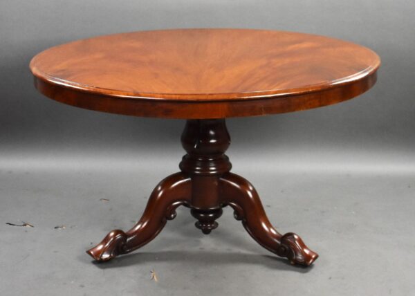 Victorian Mahogany Circular Breakfast Table - Image 3