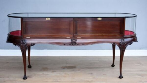 Victorian Mahogany Shop Display Cabinet - Image 3