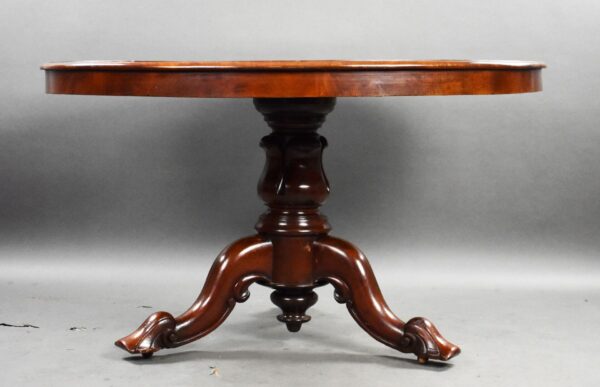 Victorian Mahogany Circular Breakfast Table - Image 4