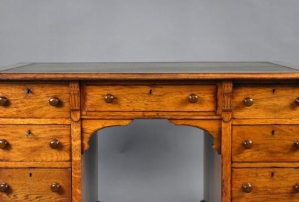 Victorian Oak Desk - Image 4