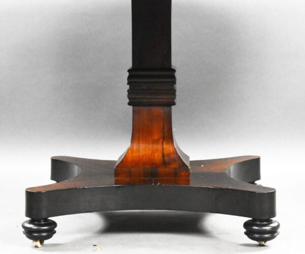 William IV Rosewood Circular Breakfast Table - Image 5