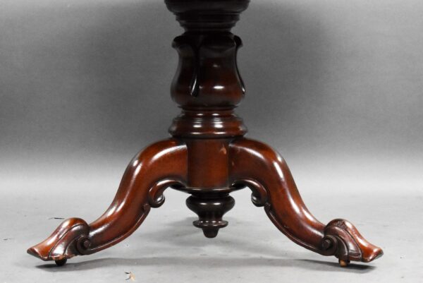 Victorian Mahogany Circular Breakfast Table - Image 5