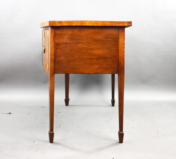 Antique Georgian Mahogony Inlaid Bowfront Sideboard - Image 6