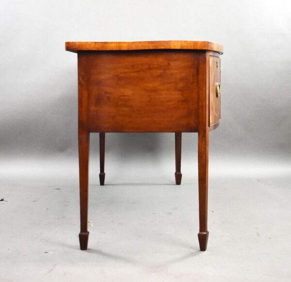 Antique Georgian Mahogony Inlaid Bowfront Sideboard - Image 7