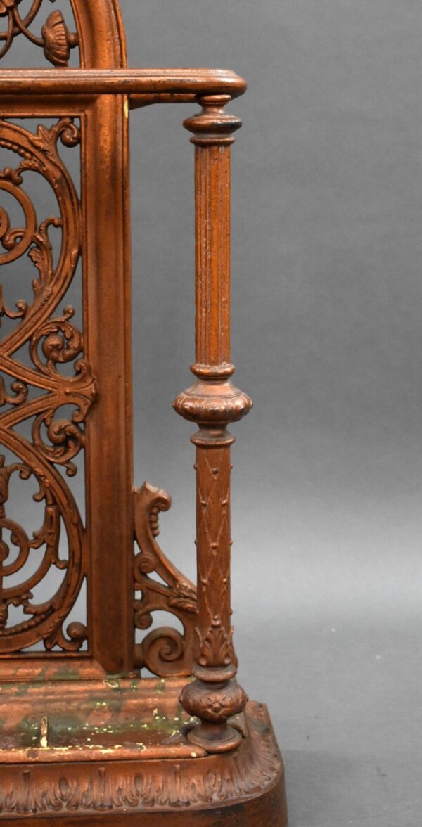 Victorian Cast Iron Stick Stand by Falkirk Foundry (c.1880) - Image 8
