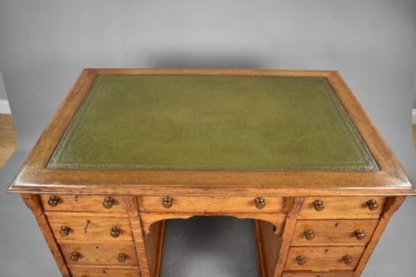 Victorian Oak Desk - Image 9